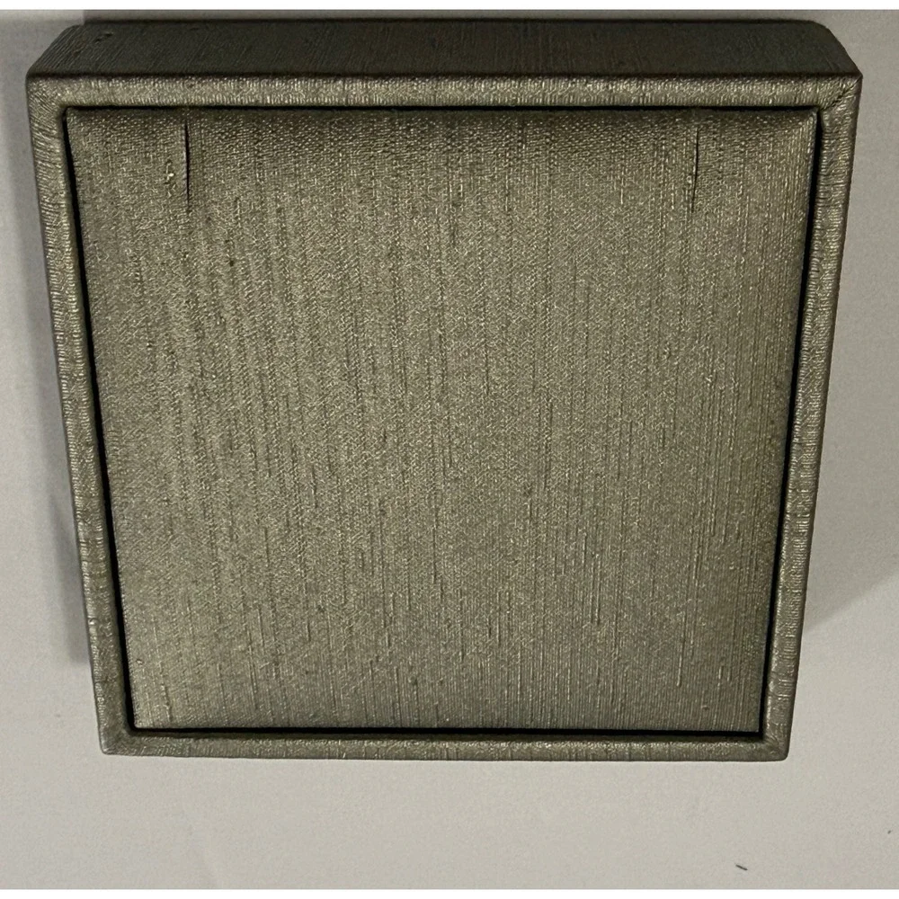 Square Pendant Necklace Jewelry Display Box Holder Case Tray Gray